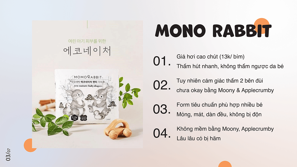 Review bỉm quần Momo Rabbit