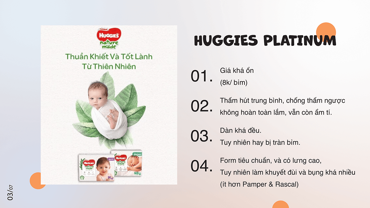 Review bỉm quần Huggies Platinum