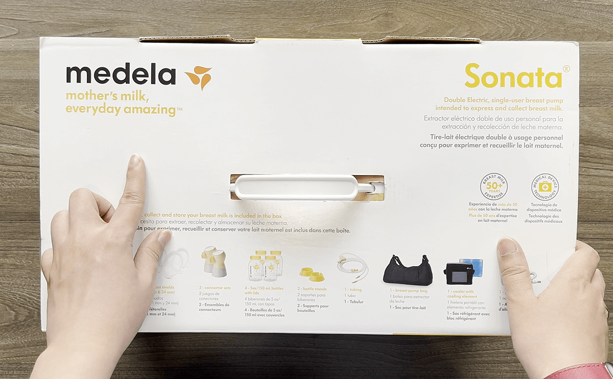 Mặt trên thùng máy hút sữa Medela Sonata Flex